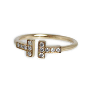 TIFFANY&Co T Diamond Wire Ring